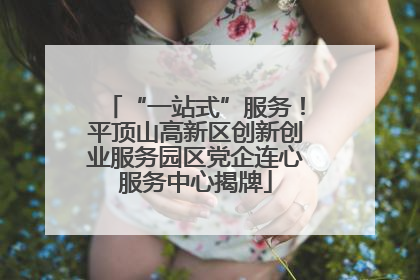 “一站式”服务！平顶山高新区创新创业服务园区党企连心服务中心揭牌